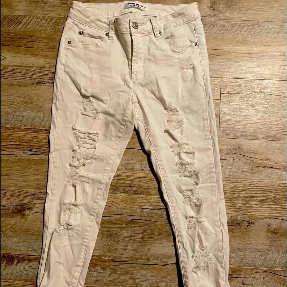 Distressed Almost Famous Jeans!